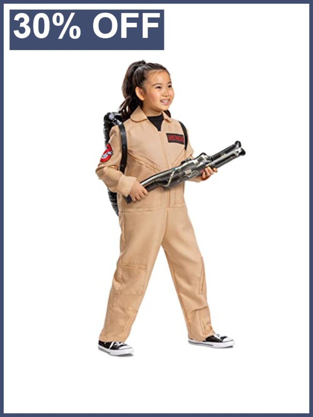Ghostbusters Kids Costume Jumpsuit Proton Pack Halloween